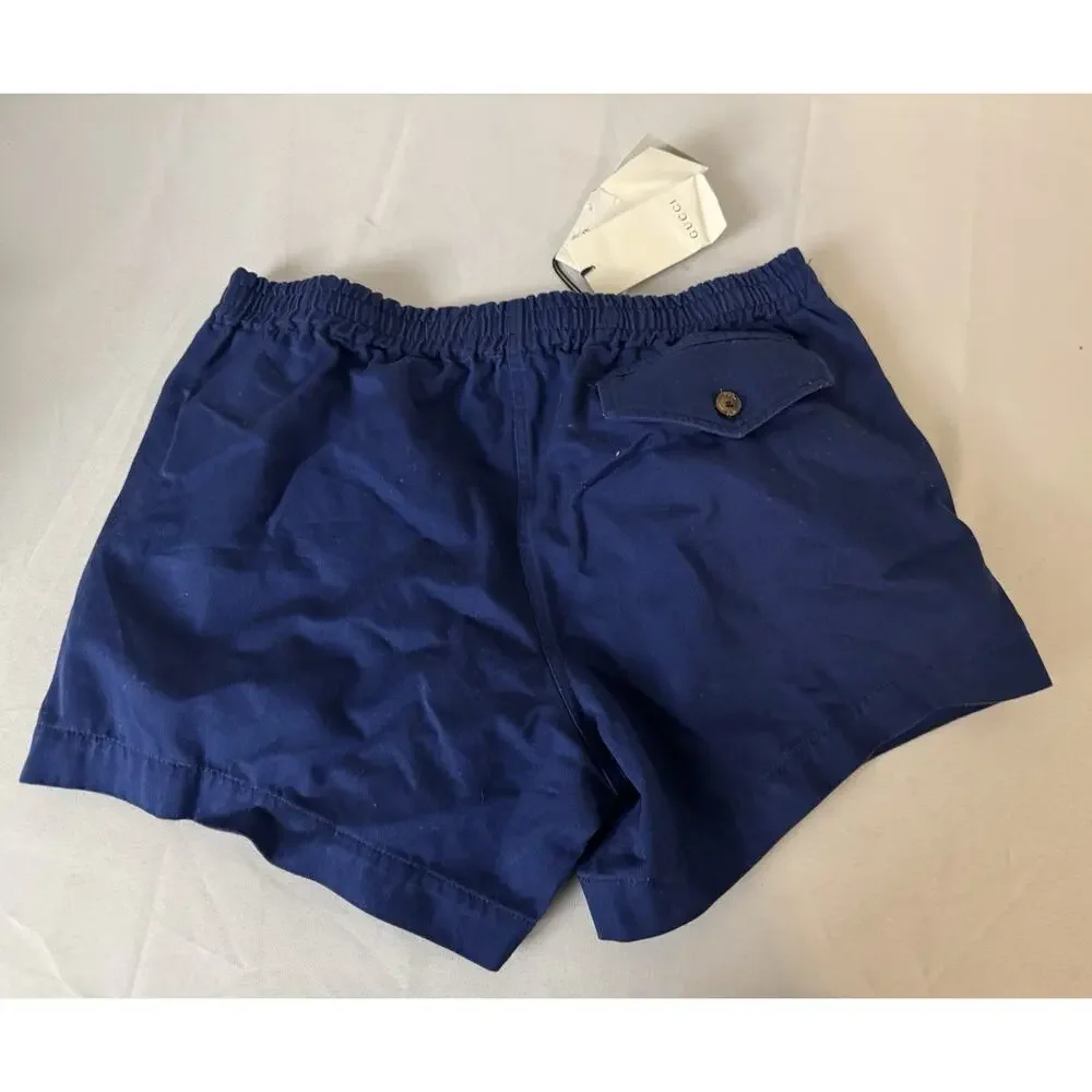 New With Tags Gucci Royal Blue Military Cotton Drill Shorts 46EU/30US $95.00
